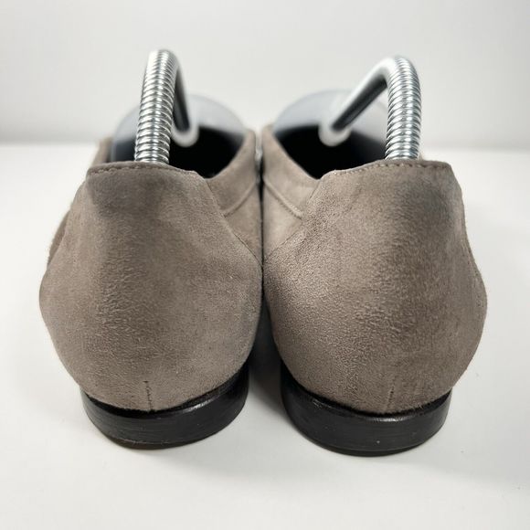 AGL Suede Animal Print Ballet Flats Cap Toe Women's 36.5 EU 6 US Made in Italy - Picture 6 of 10